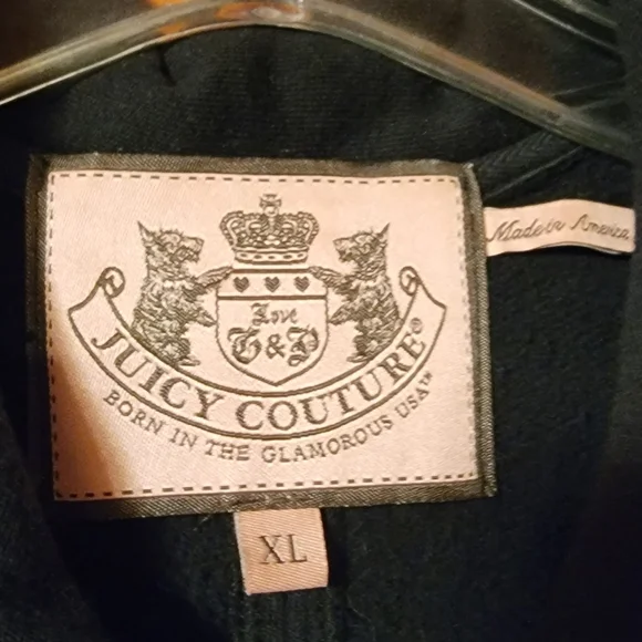 Juicy Coutre Sz XL Black babydoll dress coat - Picture 4 of 9